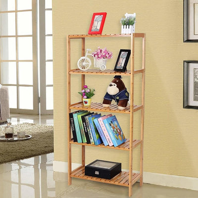 Storage Stand, Natural Bamboo Wood With Round Corners, Traditional Style DL Traditional