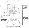 Swivel Chair Upholstered, PU Leather, Chrome Plated Base, Modern Design, Grey DL Modern