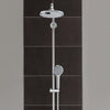 Thermostat Shower System in Chrome Finish Solid Brass with 3 Spray Functions DL Modern