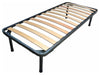 Traditional Bed Base, Black Finished Iron Frame and Beech Slats, 120x195 cm DL Traditional