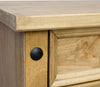 Traditional Bedside Cabinet in Solid Pine Wood with 1 Storage Drawer and 1 Door DL Traditional