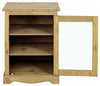 Traditional Cabinet Display Unit, Solid Wood With Glass Door and Inner Shelves DL Traditional