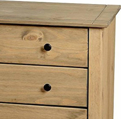 Traditional Chest of Drawer in Solid Pine Wood With 4 Large Storage Drawers DL Traditional