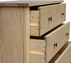 Traditional Chest of Drawers in Pine Finished Solid Wood with 4 Storage Drawers DL Traditional