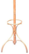 Traditional Coat Rack With 12 Hanger Hooks and Umbrella Stand, Brown DL Traditional