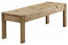Traditional Dining Bench, Solid Pine Wood, Rectangular Rustic Design DL Rustic