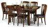 Traditional Dining Set, Mahogany Finished Wood/Extending Table With 6-Chair DL Traditional