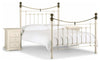 Traditional Double Bed Steel Frame With 4 Legs and Slatted Base for Comfort DL Traditional