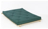 Traditional Futon Set with Solid Pine Wooden Frame and Glade Green Mattress DL Traditional