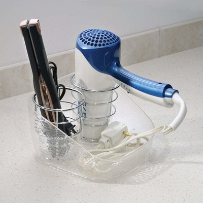 Traditional Hair Dryer Holder With Compartments DL Traditional