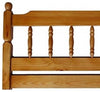 Traditional Headboard, Honey Finished Solid Pine Wood, Colonial Design DL Traditional