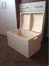 Traditional Large Storage Chest, Unpainted Wood DL Traditional