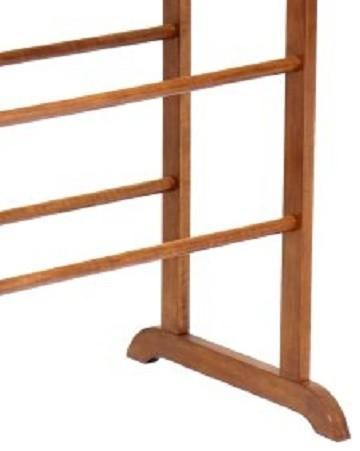 Traditional Quilt Rack in Walnut Finished Solid Beachwood, Perfect to Organize DL Traditional