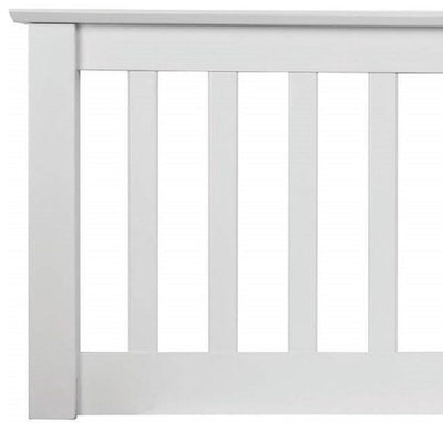 Traditional Single Headboard, Pure White Finished Hardwood, Great for your Bed DL Traditional