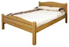 Traditional Small Double Bed, Natural Elwood Frame, Honey Antique Design DL Traditional