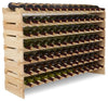Traditional Stackable 7 Tier Wine Rack in Solid Wood, 91 Bottles Capacity DL Traditional