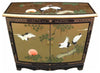 Traditional Storage Cabinet, Gold Leaf Stylish MDF, Oriental Chinese Design DL Traditional