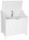 Traditional Storage Cabinet in Wood, White Finish DL Traditional