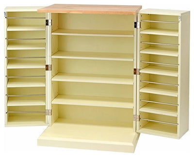 Traditional Storage Cabinet, Rubberwood With Adjustable Internal MDF Shelves DL Traditional