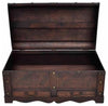 Traditional Storage Chest in Antique Brown Finished Oak Wood DL Traditional