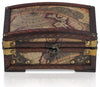Traditional Storage Chest, Solid Wood and Metal Construction, Madrid Design DL Traditional