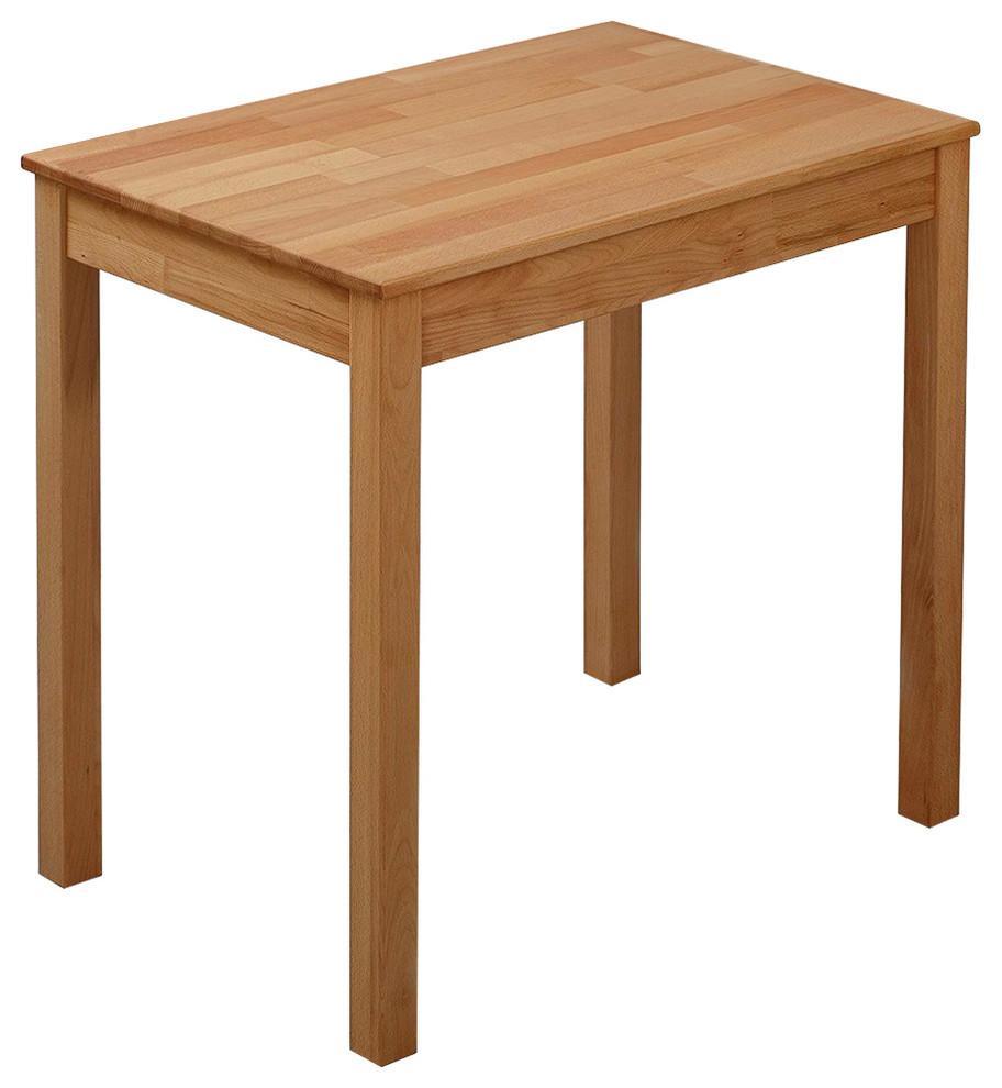 Traditional Stylish Dining Table, Solid Beech Wood, Natural Finished Colour DL Traditional