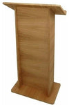 Traditional Stylish Lectern, Oak Veneered MDF With Open Shelf, Simple Design DL Traditional