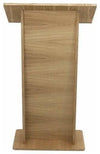 Traditional Stylish Lectern, Oak Veneered MDF With Open Shelf, Simple Design DL Traditional