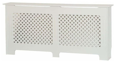 Traditional Stylish Radiator Cover in White Painted MDF DL Traditional