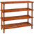 Traditional Stylish Shoe Rack, Chinese Fir Wood, 4 Slated Open Shelves, Walnut DL Traditional