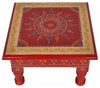 Traditional Stylish Side End Table in Red Painted MDF DL Traditional