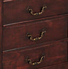 Traditional Stylish Storage Cabinet, Burgundy Finished Wood With Drawers DL Traditional