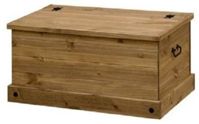 Traditional Stylish Storage Chest in Solid Pine Wood With Waxed Finish DL Traditional