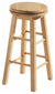 Traditional Stylish Tall Bar Stool in Solid Rubber Wood, Revolving Swivel Design DL Traditional