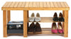 Traditional Sytlish Shoe Rack Bench, Natural Bamboo Wood DL Traditional