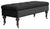 Traditional Upholstered Storage Bench, Black DL Traditional
