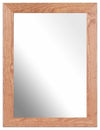 Traditional Wall Mirror with Light Oak Finished Solid Wood, Rectangular Design, DL Traditional