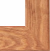 Traditional Wall Mirror with Light Oak Finished Solid Wood, Rectangular Design, DL Traditional