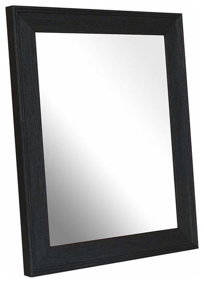 Traditional Wall Mounted Mirror with Solid Frame, Simple Rectangular Design
