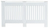 Traditional Wall Mounted Radiator Cover, White Painted MDF, Large DL Traditional