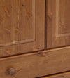 Traditional Wardrobe, Solid Pine Wood With 2-Door and Internal Hanging Rail DL Traditional