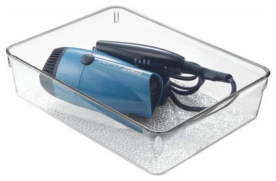 Transparent Storage Tray, Plastic, Rectangular Shape Great to Provide Storage DL Modern