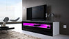 TV Stand Unit, MDF, 1-Door Cabinet, Inner Shelf & 1-Open Case, Black High Gloss DL Modern