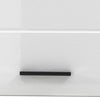 Wall Mounted Cupboard in White High Gloss Finished MDF with Door and Inner Shelf DL Modern