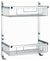 Wall Mounted Shower Shelf Basket, Stainless Steel With 2 Open Shelves and Hook DL Modern