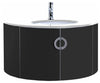 Wall Mounted Vanity Unit With Granite Basin Top, 2-Door Cabinet for Storage DL Modern