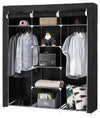 Wardrobe, Waterproof Fabric With Hanging Rail and Inner Shelves, Modern Style DL Modern